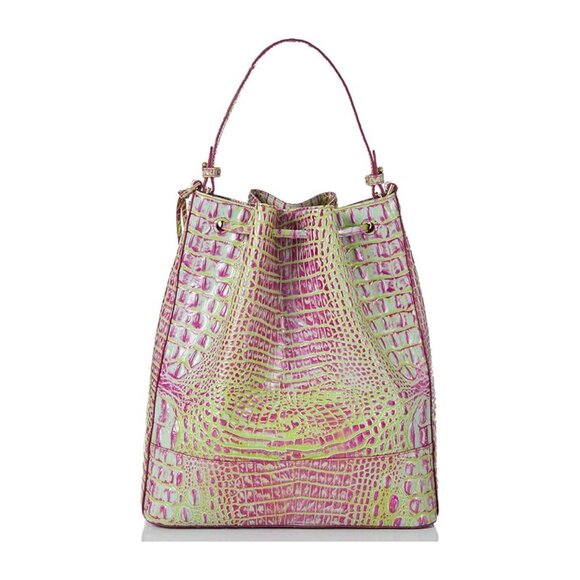 Brahmin Marlowe Leather Drawstring Shoulder Bag - Sweetener - Picture 2 of 8